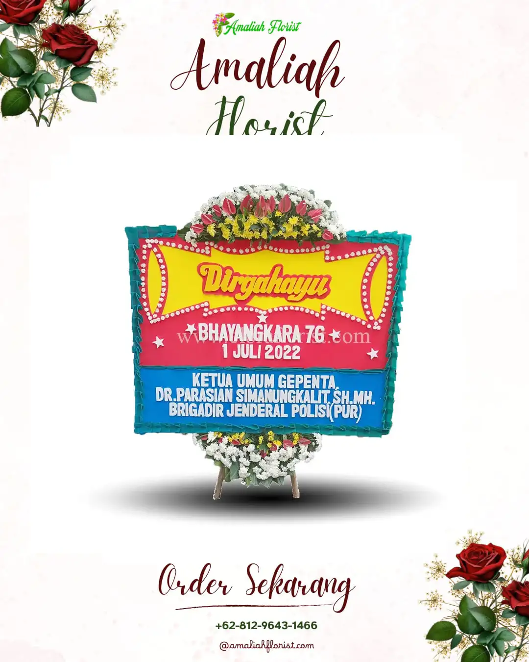 Papan Bunga HUT Ulang Tahun Wonomulyo